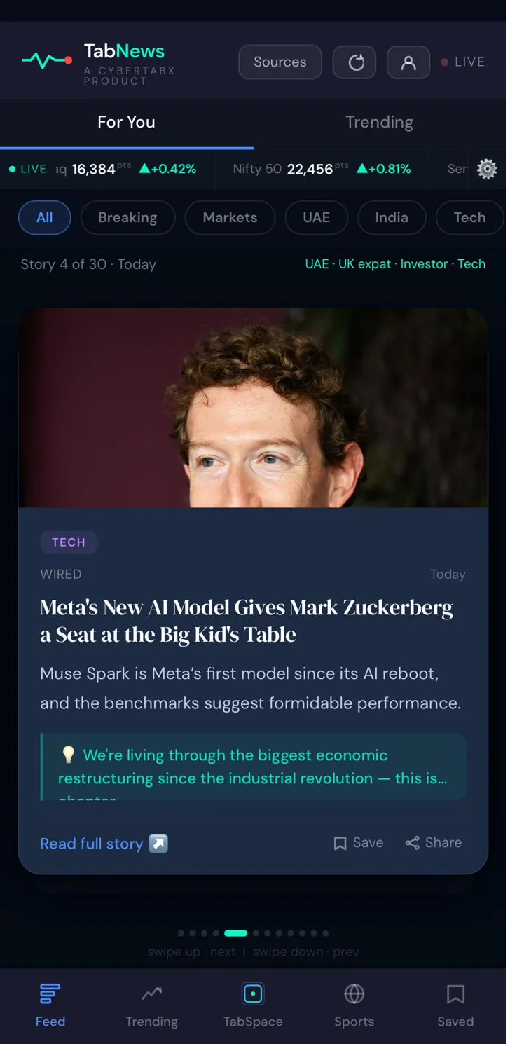TabNews story card